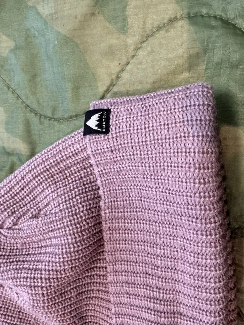 Burton Waffle Knit Beanie Dusty Pink - One Size